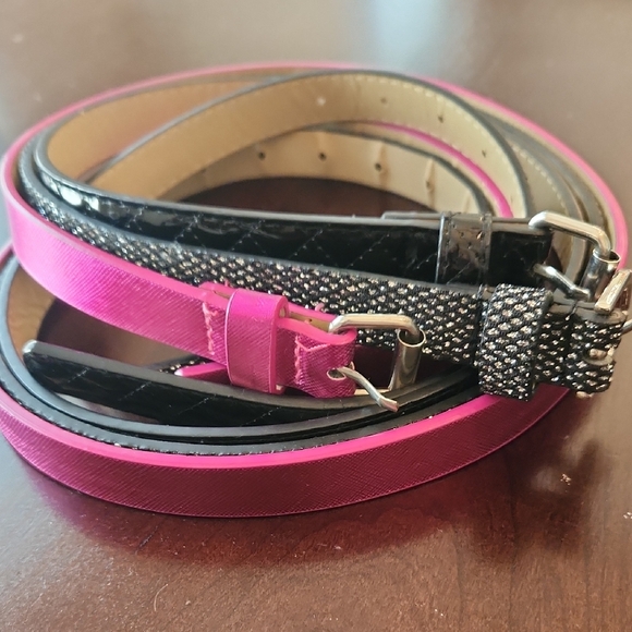 Stylish Pink and Black Women's Belt - Picture 1 of 3